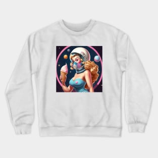 Space Sweets and Stellar Pin-Ups Crewneck Sweatshirt